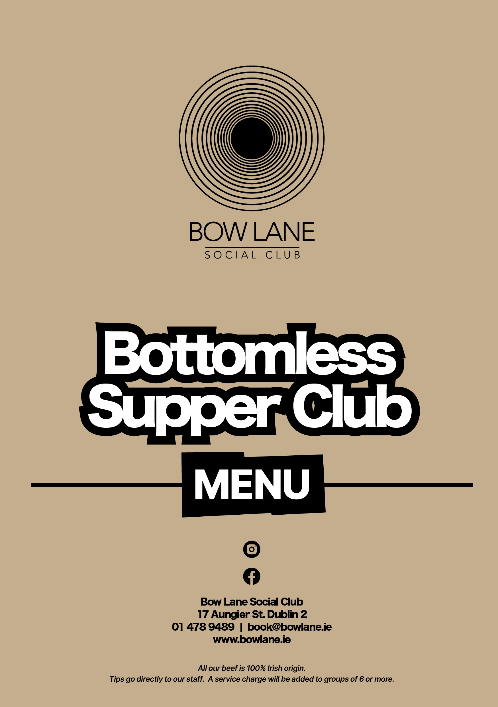 Bottomless Supper Club - Bowlane Social
